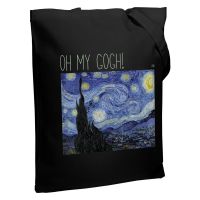 Превью для  холщовая сумка «oh my gogh!», черная