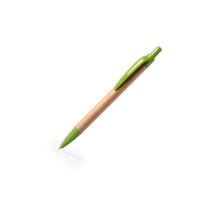 Шариковая ручка FILAX, переработанный картон, пластик c пшеничным волокном, натуральный/зеленый