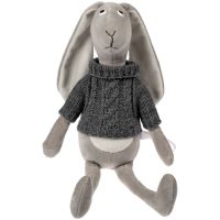 Превью для  мягкая игрушка smart bunny в свитере, серая