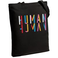 Превью для  холщовая сумка human, черная