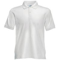 Поло "Slim Fit Polo", белый_S, 97% х/б, 3% эластан, 210 г/м2