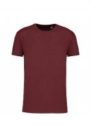 Футболка мужская KA3032 ORGANIC 190 CREW NECK T-SHIRT - Бордовый меланж