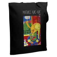 Превью для  холщовая сумка «матисс кис-кис», черная