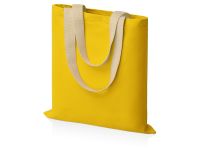Превью для  сумка для шопинга steady из хлопка с парусиновыми ручками, 260 г/м2, желтый