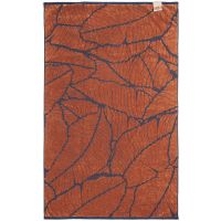 Полотенце In Leaf, большое, синее с горчичным