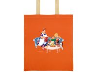 Превью для  сумка двухцветная 180 г/м2 карлсон, оранжевый/натуральный