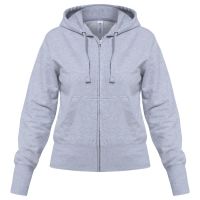 Толстовка женская Hooded Full Zip серый меланж