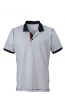 Рубашка поло мужская JN980 Men's Urban Polo - Белый/Темно-синий