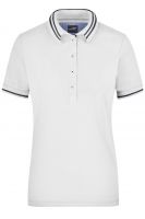 Рубашка поло женская JN946 Ladies' Lifestyle Polo - Белый/Темно-синий