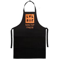 Превью для  фартук «lvl бог», черный