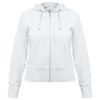 Толстовка женская Hooded Full Zip белая
