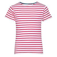 Футболка детская Miles Kids белая с красным