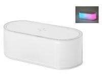 Превью для  ночник с беспроводной зарядкой и rgb подсветкой miracle, 15 вт, белый (р)