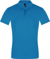Рубашка поло мужская Perfect Men 180 бирюзовая