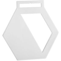Медаль Steel Hexa, белая
