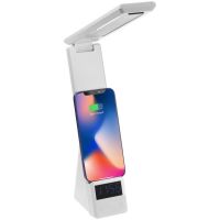 Превью для  лампа с беспроводной зарядкой смартфона и часов powerack, белая