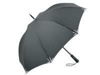 Зонт-трость Safebrella с фонариком и светоотражающими элементами, серый