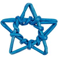 Превью для  плетеная фигурка adorno, синяя звезда