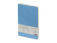 Ежедневник А5 недатированный Megapolis Velvet Flex, небесно-голубой