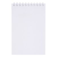 Блокнот на пружине Bonn Soft Touch, M, белый