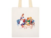 Превью для  сумка 260 г/м2 с парусиновыми ручками карлсон, белый