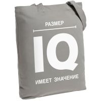 Превью для  холщовая сумка «размер iq», серая