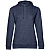 Превью для  толстовка с капюшоном женская hoodie, синий меланж