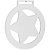 Превью для  медаль steel star, белая