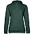 Превью для  толстовка с капюшоном женская hoodie, темно-зеленый меланж