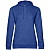 Превью для  толстовка с капюшоном женская hoodie, ярко-синий меланж