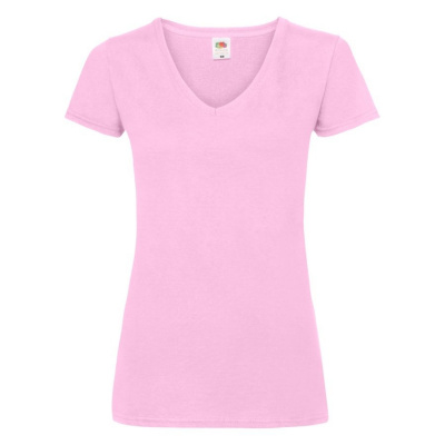 Футболка "Lady-Fit V-Neck T", светло-розовый_M, 95% х/б, 5% эластан, 210 г/м2