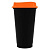 Превью для  стакан с крышкой color cap black, черный с оранжевым