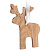 Превью для  деревянная подвеска carving oak, в форме лося