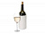 Превью для  wine cooler satin white/охладитель-чехол для бутылки вина или шампанского, белый