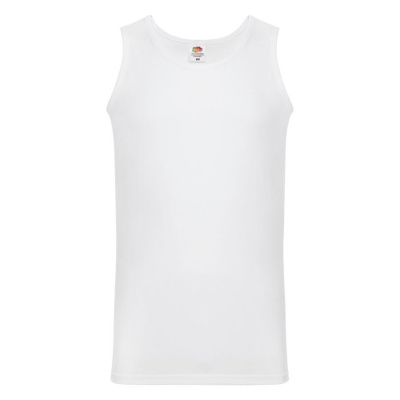 Майка мужская "Athletic Vest", белый_S, 100% х/б, 160 г/м2