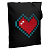 Превью для  холщовая сумка pixel heart, черная