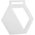 Превью для  медаль steel hexa, белая
