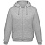 Превью для  толстовка мужская hooded full zip серый меланж